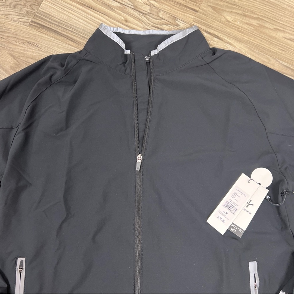 KENNETH COLE GOLF JACKET REFLECTIVE POLY STRETCH WINDBREAKER Mens Medium $79 NWT - Picture 4 of 6